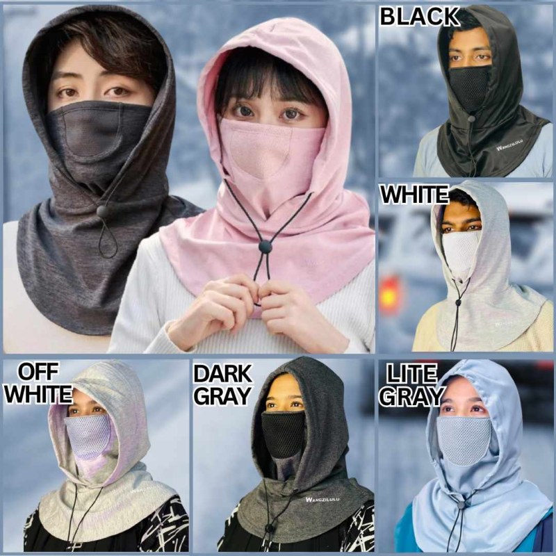 Cycling Hoodie Mask – Warm & Windproof Headgear for Women & Men-000185