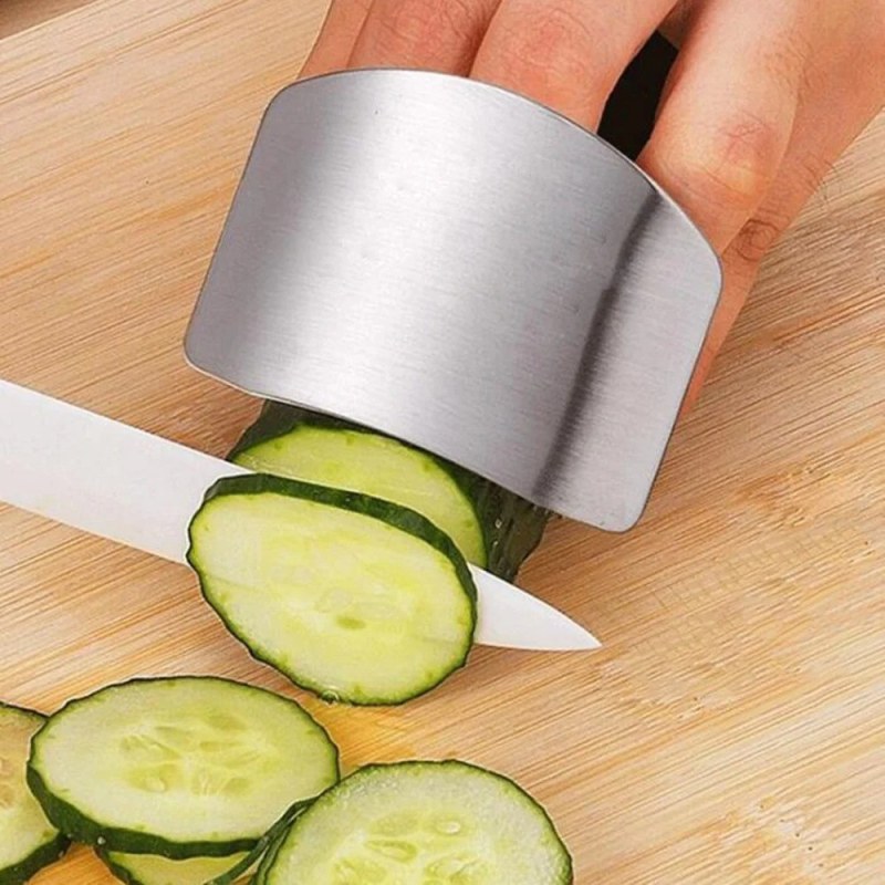 Stainless Steel Finger Guard – Kitchen Cutting Protector Ring (2PCS)-000268