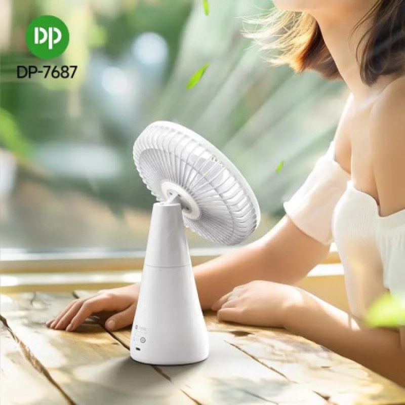 DP-7687 2-in-1 Hanging & Desk Fan. 13W Brushless Motor Auto-Oscillating_000878