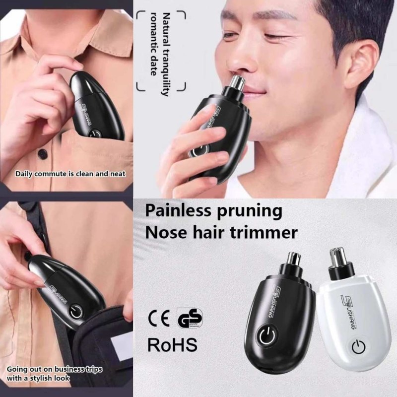 Portable Electric Nose & Ear Hair Trimmer Painless Nose clipper for Men & Women-000733