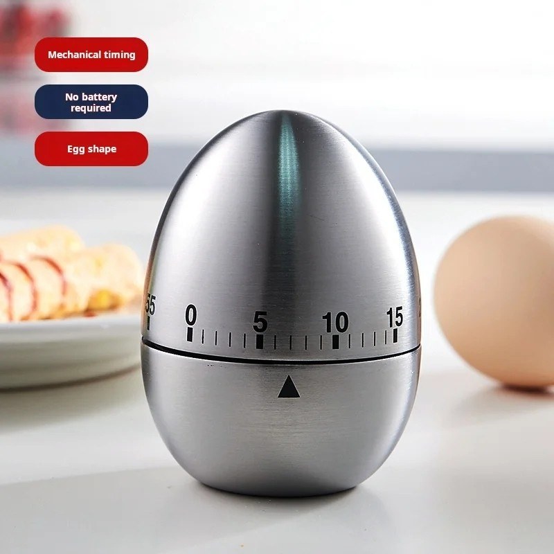 60 Minute Mechanical Countdown Timer – Stainless Steel Work, Study &  Kitchen Timer-000928