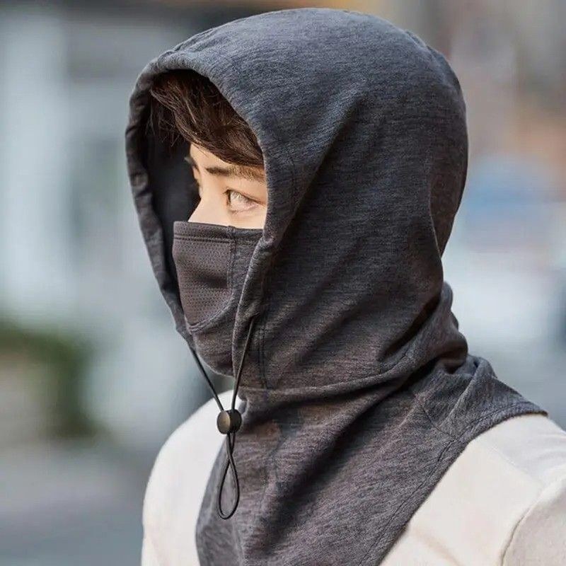 Cycling Hoodie Mask – Warm & Windproof Headgear for Women & Men-000185