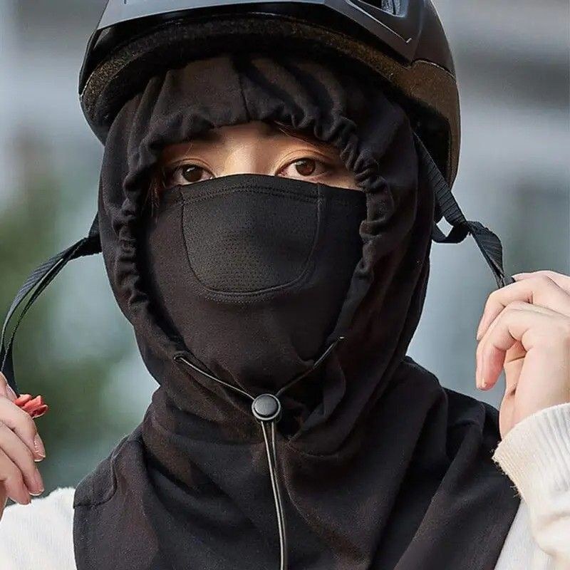 Cycling Hoodie Mask – Warm & Windproof Headgear for Women & Men-000185