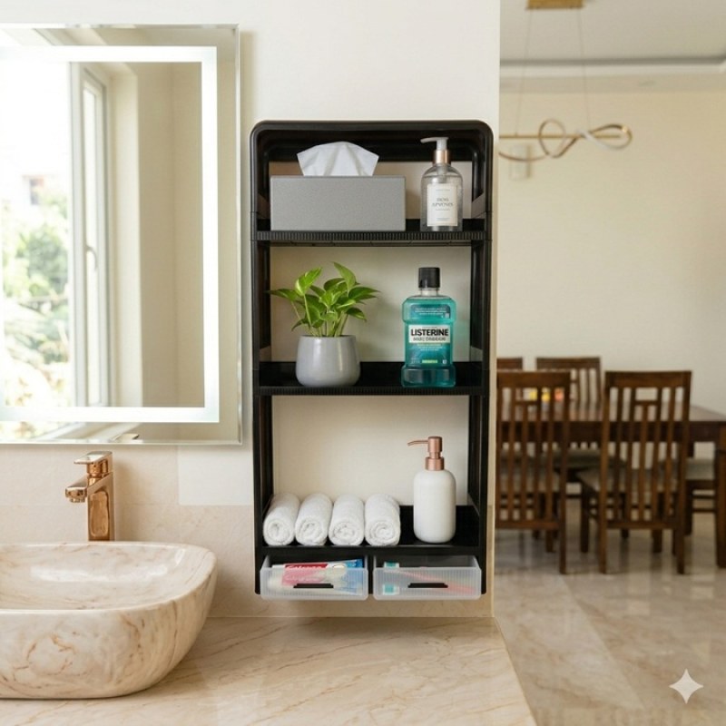 Big Size Multifunctional Storage Rack – Kitchen & Bathroom Organizer-000193