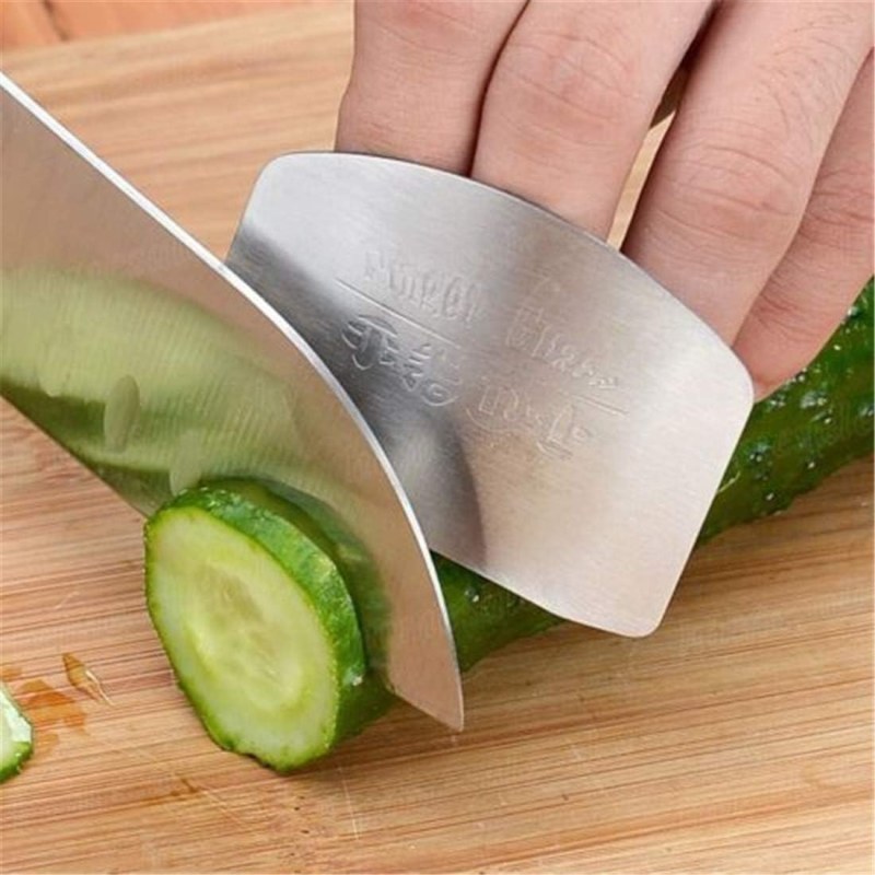 Stainless Steel Finger Guard – Kitchen Cutting Protector Ring (2PCS)-000268