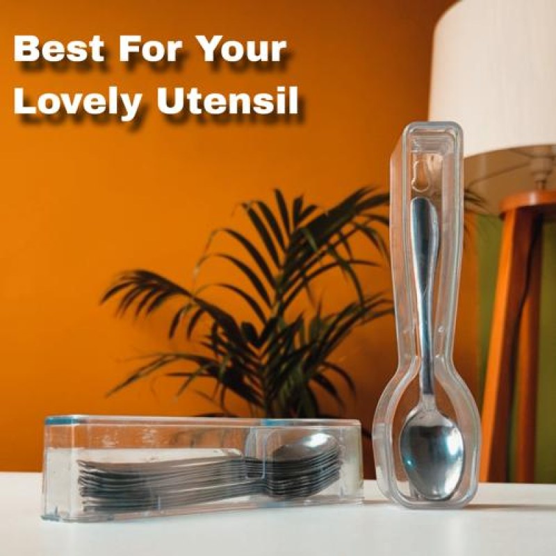 Modern Transparent Spoon Holder for Kitchen - Sleek & Stylish Design-000357