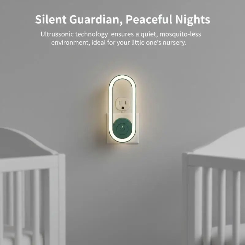 Ultrasonic Mosquito Killer Electronic Mosquito Repellent with Nightlight-000360