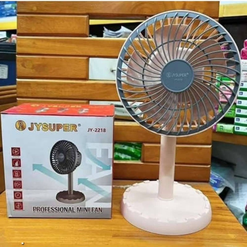 JY-2218 Rechargeable Professional Mini Desk Fan ( 000643 )