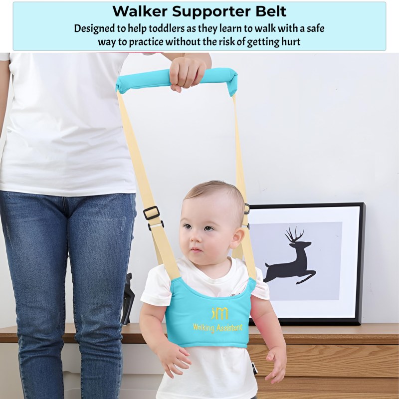  Baby Walker, Baby Harness Assistant Toddler Leash for Kids Learning Walking Baby Belt-000819