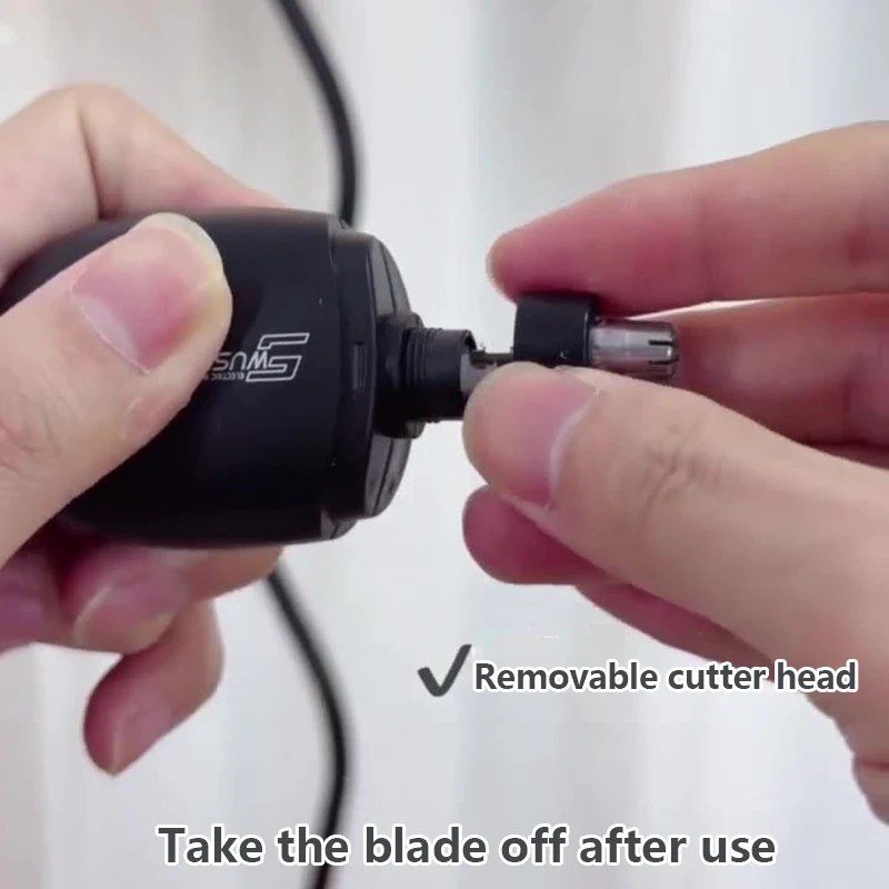 Portable Electric Nose & Ear Hair Trimmer Painless Nose clipper for Men & Women-000733